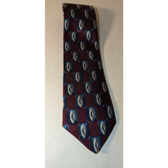 Lot 6 Men's Neck Ties Huddersfield Stafford Halston III Silk Italy Mint - Picture 2 of 12